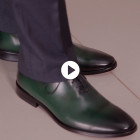 Sapato Social Wholecut Oxford Madrid Patina Verde