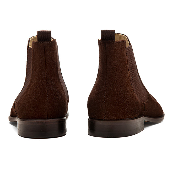 Bota Chelsea Masculina Granada Camurça Café 