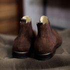 Bota Chelsea Masculina Granada Camurça Café 