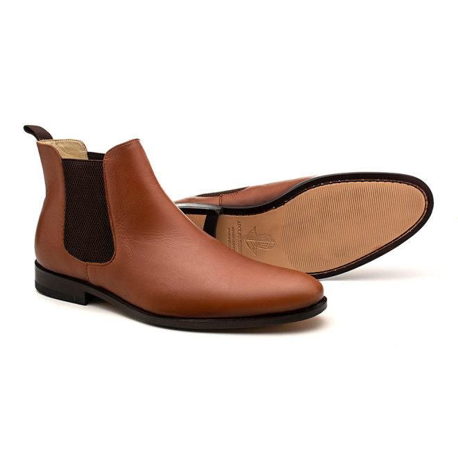 Bota Chelsea Masculina Granada Conhaque