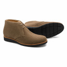 Bota Chukka Mora Camurça Oliva - Sola Preta