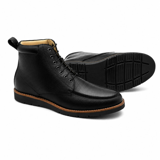 Bota Casual Masculina Navarra Preta - Sola Preta