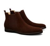 Bota Masculina Chelsea Parla Camurça Café - Sola Borracha