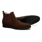 Bota Masculina Chelsea Parla Camurça Café - Sola Borracha