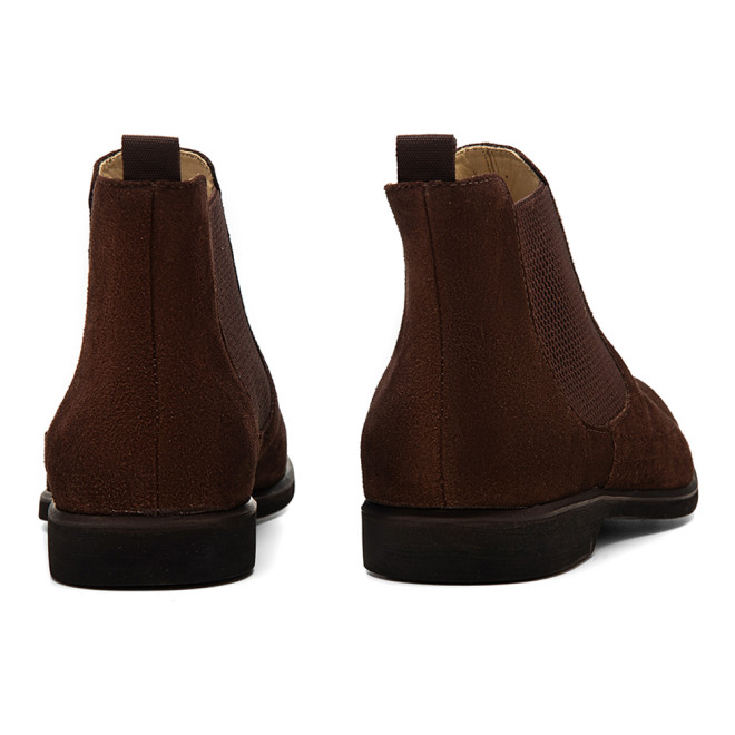 Bota Masculina Chelsea Parla Camurça Café - Sola Borracha