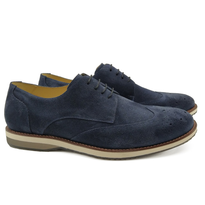 Sapato Masculino Derby Ayala Camurça Café
