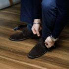 Sapato Casual Derby Duque Camurça Café