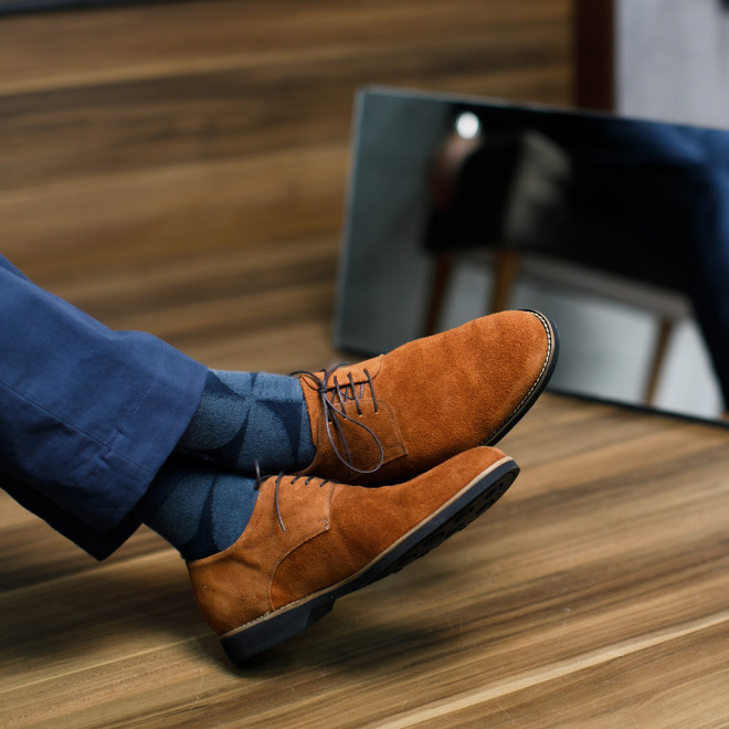 Sapato Casual Derby Duque Camurça Ferrugem Sapato Casual Derby Duque Camurça Ferrugem