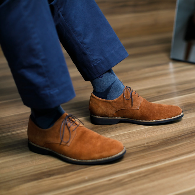 Sapato Casual Derby Duque Camurça Ferrugem Sapato Casual Derby Duque Camurça Ferrugem