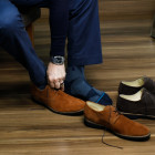 Sapato Casual Derby Duque Camurça Ferrugem