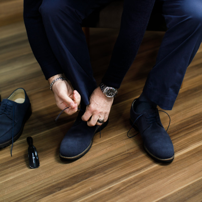 Sapato Casual Derby Duque Camurça Marinho Sapato Casual Derby Duque Camurça Marinho