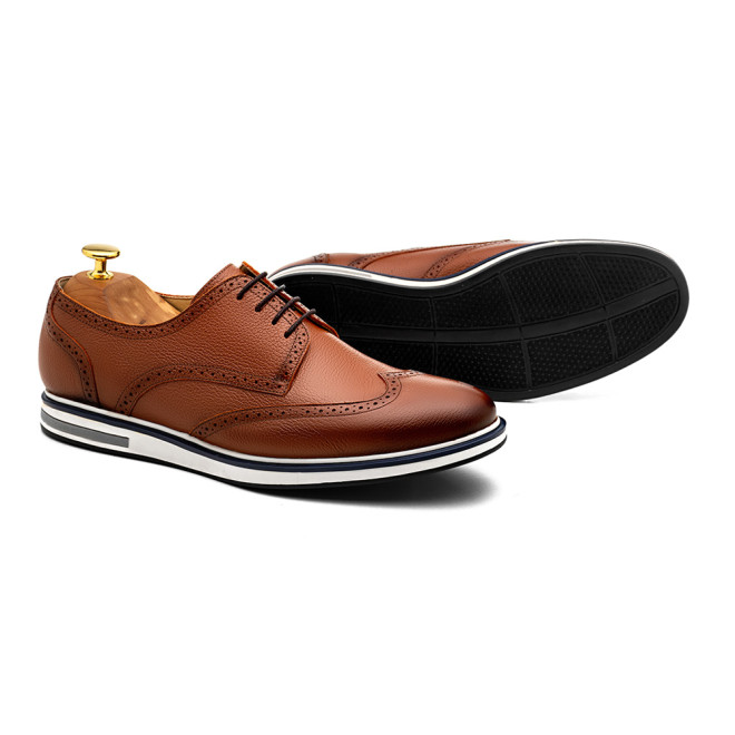 Sapato Casual Derby Jaen Whisky