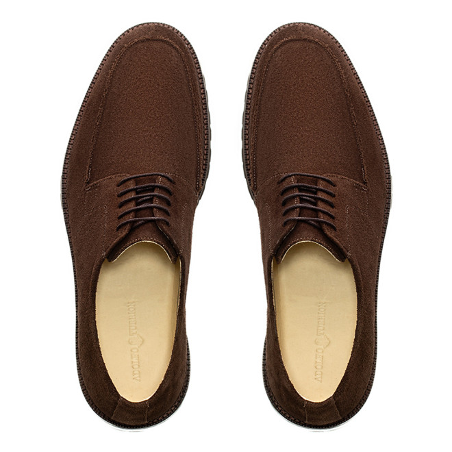 Sapato Casual Derby Tarancon Camurça Café