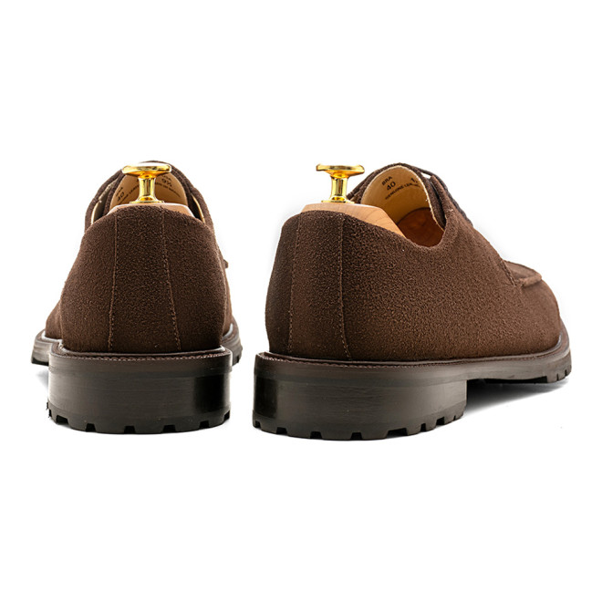 Sapato Casual Derby Tarancon Camurça Café