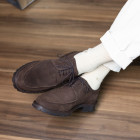 Sapato Casual Derby Tarancon Camurça Café
