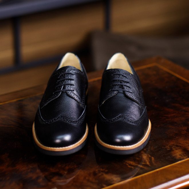 Sapato Casual Derby Teruel Preto