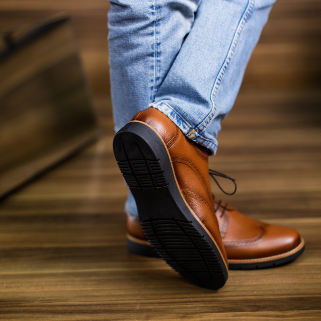 Sapato Casual Derby Teruel Whisky