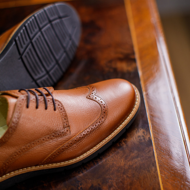 Sapato Casual Derby Teruel Whisky