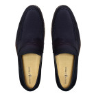 Sapato Masculino Loafer Turre Camurça Marinho