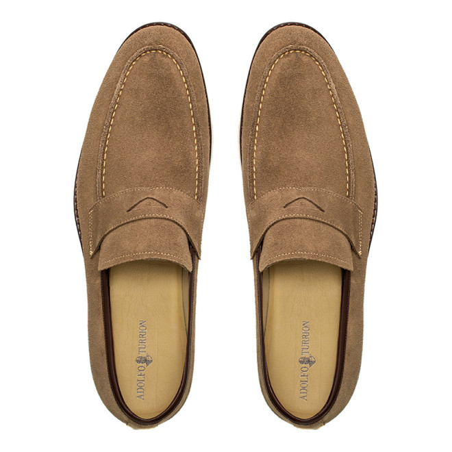 Sapato Casual Loafer Turre Camurça Oliva