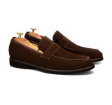 Sapato Casual Loafer Zamora Camurça Café
