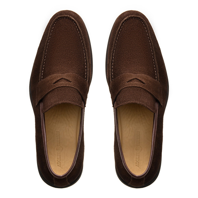 Sapato Casual Loafer Zamora Camurça Café