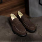 Sapato Casual Loafer Zamora Camurça Café