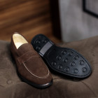 Sapato Casual Loafer Zamora Camurça Café