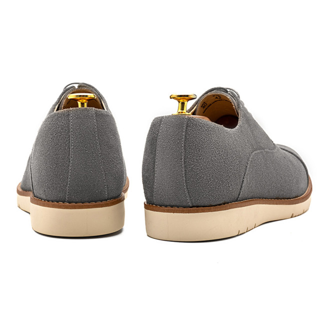Sapato Casual Oxford Avila Camurça Cinza