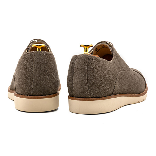Sapato Casual Oxford Avila Camurça Cinza
