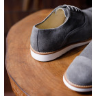 Sapato Casual Oxford Avila Camurça Cinza
