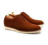 Sapato Casual Oxford Avila Camurça Ferrugem