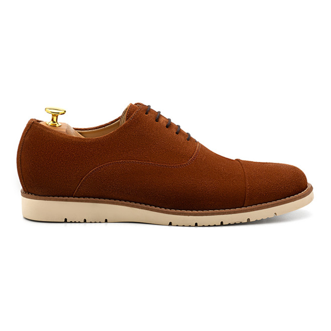 Sapato Casual Oxford Avila Camurça Ferrugem