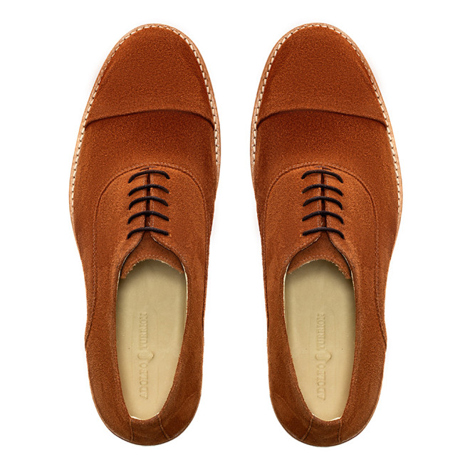 Sapato Casual Oxford Avila Camurça Ferrugem
