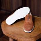 Sapato Casual Oxford Avila Camurça Ferrugem