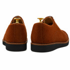 Sapato Casual Oxford Avila Camurça Ferrugem - Sola Preta