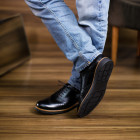 Sapato Casual Oxford Guarda Preto