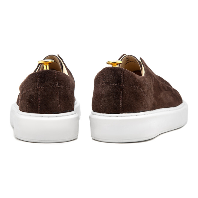 Tênis Sneaker Masculino Grisel Camurça Café
