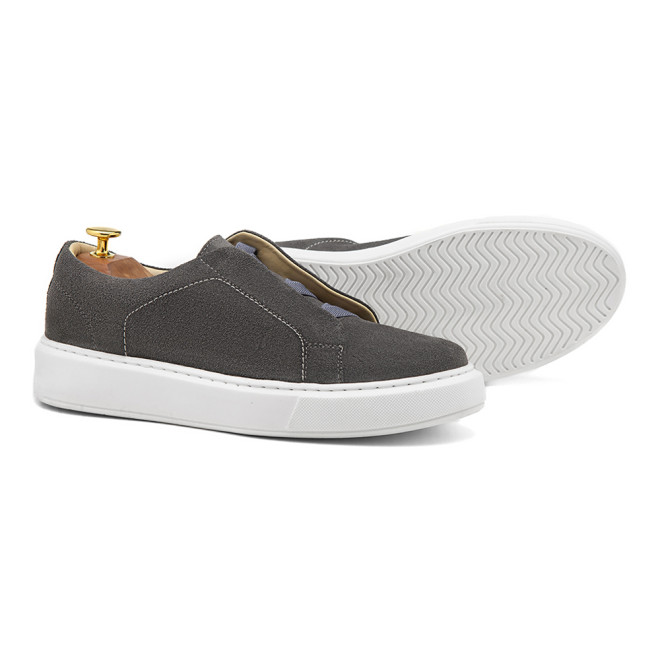Tênis Sneaker Masculino Grisel Camurça Cinza