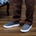 Tênis Sneaker Masculino Grisel Camurça Cinza