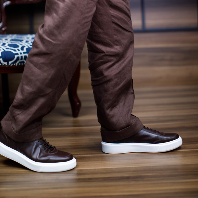 Tênis Sneaker Masculino Rubio Café