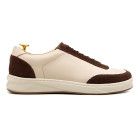 Tênis Sneaker Masculino Rubio Gelo/café