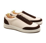 Tênis Sneaker Masculino Rubio Gelo/café