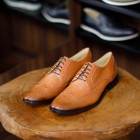 Sapato Social Derby Brogue Barceo Caramelo (english Tan)