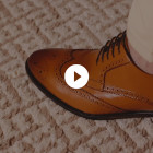 Sapato Social Derby Brogue Barceo Caramelo (english Tan)