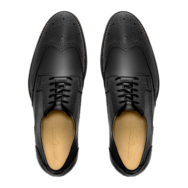 Sapato Masculino Derby Brogue Guaro Preto