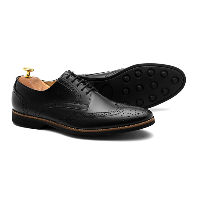 Sapato Masculino Derby Brogue Guaro Preto