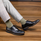 Sapato Masculino Derby Brogue Guaro Preto