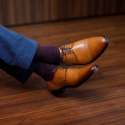 Sapato Social Derby Alaraz Caramelo (english Tan)