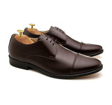 Sapato Social Derby Cap-toe Alava Café